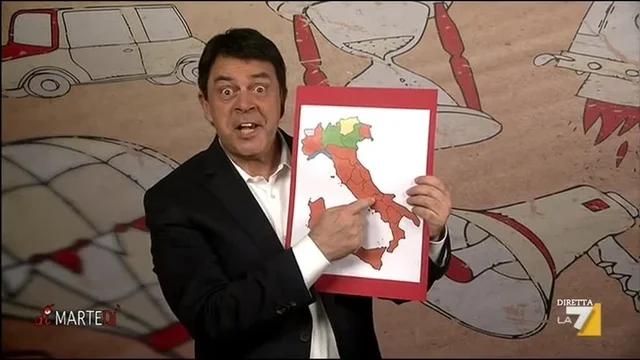 La copertina di Maurizio Crozza sulle elezioni regionali