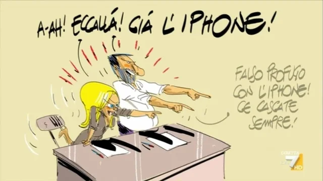 Il cartoon del Genio Makkox a Propaganda Live: "True war"
