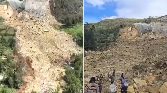 Catastrofe in Nuova Guinea, frane devastanti fanno crollare una montagna. Inghiottito un intero villaggio, più di 2000 morti