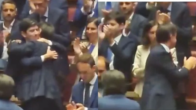 Commissione d'inchiesta sulla gestione Covid, Conte va ad abbracciare Speranza