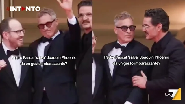 Pedro Pascal “salva” Joaquin Phoenix: evitata una possibile gaffe sul red carpet di Cannes