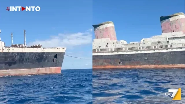 Lo storico transatlantico SS United States verso il suo ultimo viaggio: verrà smantellato