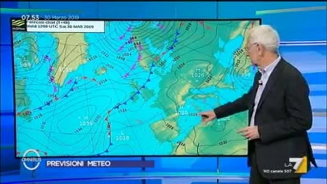 Le previsioni del tempo del 30 marzo
