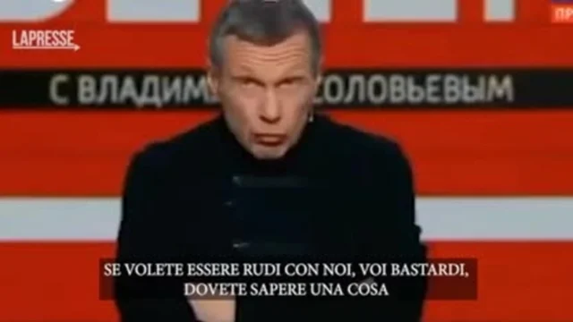 Il conduttore Tv russo minaccia l'Occidente e l'Italia