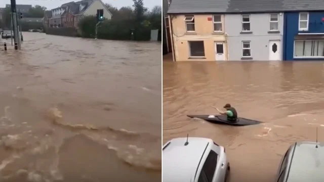 Tempesta "Babet" colpisce l'Irlanda: paura per le case allagate