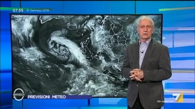 Il meteo del 31 gennaio